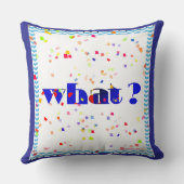 WAT! Logo Worp Kussen (Achterkant)