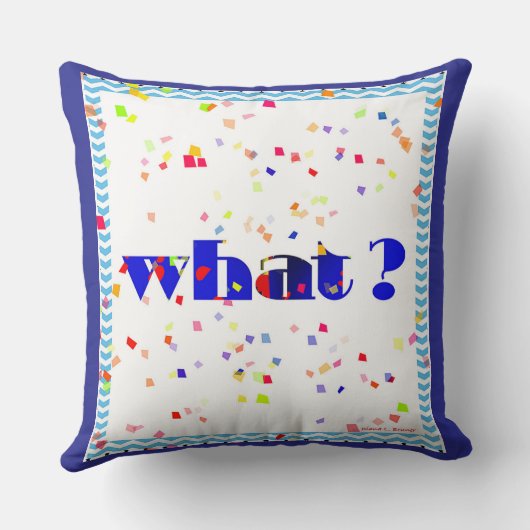 WAT! Logo Worp Kussen (Achterkant)