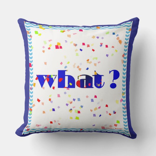 WAT! Logo Worp Kussen (Voorkant)