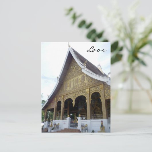 wat luang prabang briefkaart (Staand voorkant)