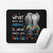 Wat maakt dat je verschillende ellephant mam-autis muismat (Met muis)