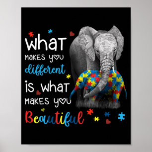 Wat maakt dat je verschillende ellephant mam-autis poster