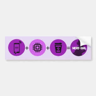 Wat maakt een Nerd Girl Bumpersticker
