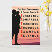 Wat maakt een perfecte vader? kaart (Gele Bloem)