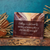 Wat maakt het leven betekenisvol fotoplaat (Zijkant)