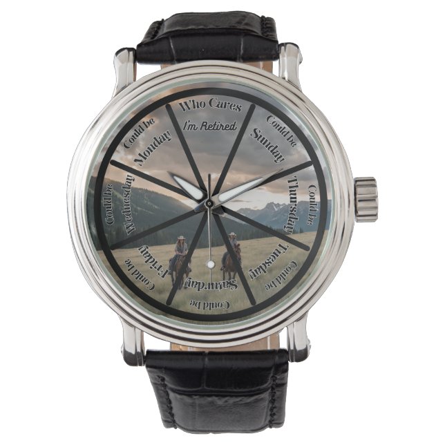 Wat maakt het uit welke dag het is als je met pens horloge (Voorkant)