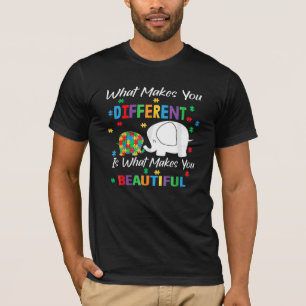Wat maakt je een ander ellephant mam autisme kind? t-shirt