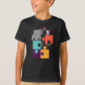 Wat maakt je een andere Autisme Kind Elephant Mam T-shirt (Voorkant)