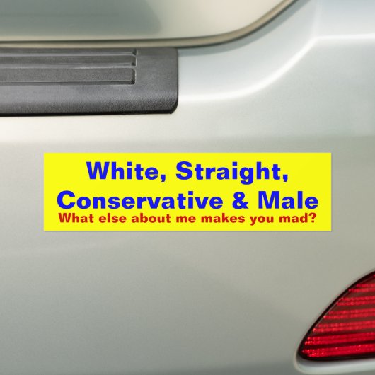 Wat maakt je kwaad? bumpersticker (Op auto)