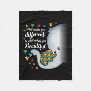 Wat maakt je verschillende ellephant Autism Mam Bo Fleece Deken