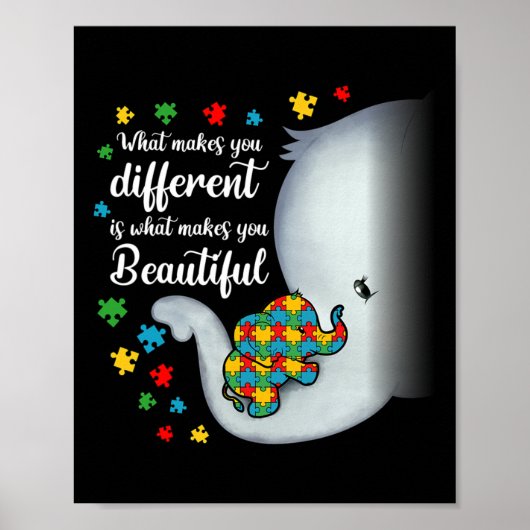 Wat maakt je verschillende ellephant Autism Mam Bo Poster (Voorkant)