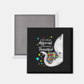Wat maakt jou anders Olifant Moeder Autisme Kind Magneet (Voorkant / Achterkant)