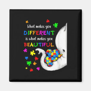 Wat maakt jou anders Olifant Moeder Autisme Kind Magneet