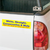 Wat maakt jou boos? bumpersticker (Op Truck)