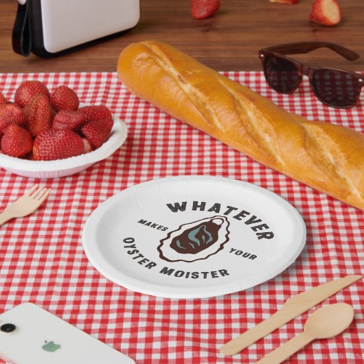 Wat maakt uw oester Moister Grappig SeaFood Papieren Bordje (Picknick)