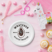 Wat maakt uw oester Moister Grappig SeaFood Papieren Bordje (Feest)