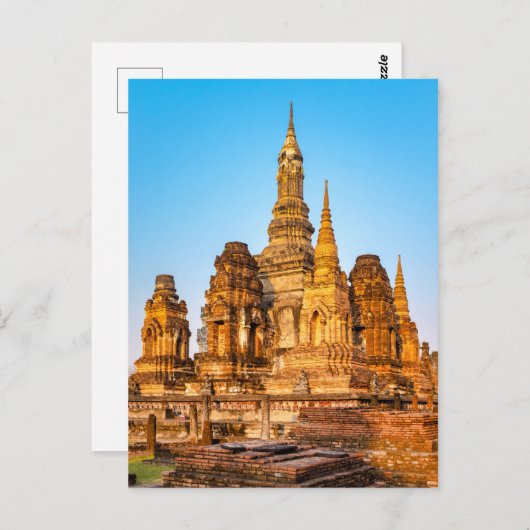 Wat Mahathat Briefkaart (Voorkant / Achterkant)