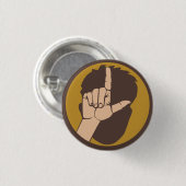 Wat Major Loser (L) Flair Pinback Button (Voorkant /achterkant)