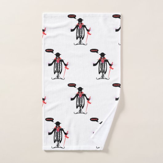 WAT? MAN CARICATURE Novelty Bath Towel set Bad Handdoek (Handdoek)