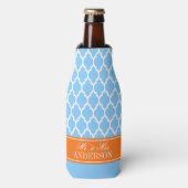 Wat Marokkaanse #4 CB Pumpkin Naam Wedding Flesjeskoeler (Fles Voorkant)