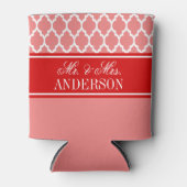 Wat Marokkaanse #4 CB Rode Naam Huwelijk Blikjeskoeler (Voorkant)