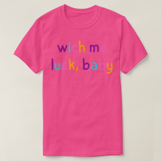 Wat me geluk brengt baby t-shirt (Design voorkant)