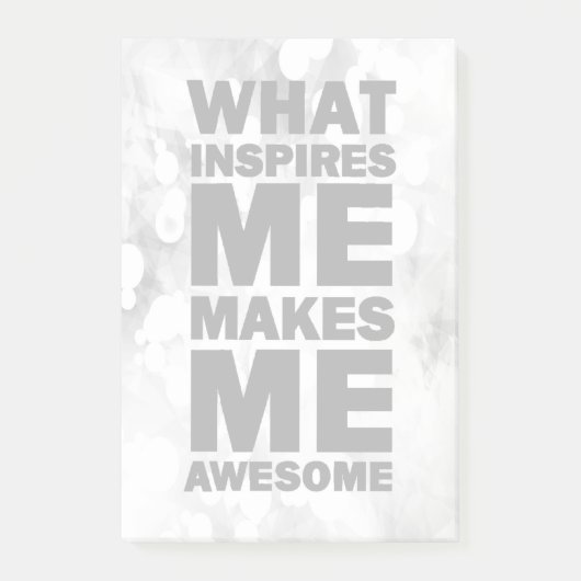 Wat me inspireert maakt me Geweldige Post-it® Notes (Voorkant)