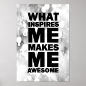 Wat me inspireert maakt me Geweldige Poster (Voorkant)