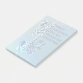 Wat me niet doodt maakt me Geweldige Post-it® Notes (Schuin)