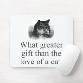 Wat meer geschenk dan de liefde van een kat muismat (Met muis)