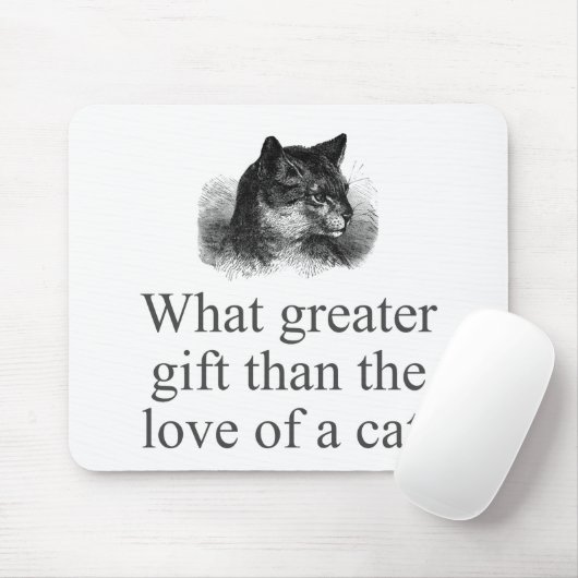 Wat meer geschenk dan de liefde van een kat muismat (Met muis)
