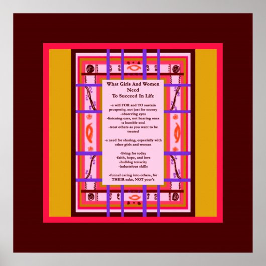 Wat meisjes en vrouwen nodig hebben, geslaagd in h poster (Voorkant)