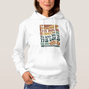 Wat mij en mijn huis betreft" Bijbelvers ontwerp Hoodie