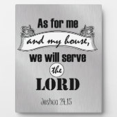 Wat mij en mijn huis betreft Bijbelversie Fotoplaat (Voorkant)