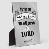 Wat mij en mijn huis betreft Bijbelversie Fotoplaat (Zijkant)