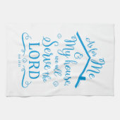 "Wat mij en mijn huis betreft" Keukenhanddoek (Bla (Horizontaal)