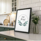 Wat mij en mijn huis betreft minimalistische bijbe poster