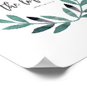 Wat mij en mijn huis betreft minimalistische bijbe poster (Hoek)