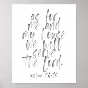 Wat mij en mijn Huis betreft Poster