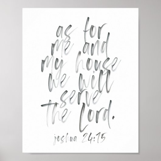 Wat mij en mijn Huis betreft Poster (Voorkant)