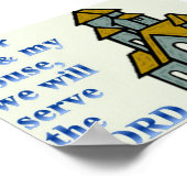 Wat mij en mijn huis betreft, zullen we de LORD di Poster (Hoek)