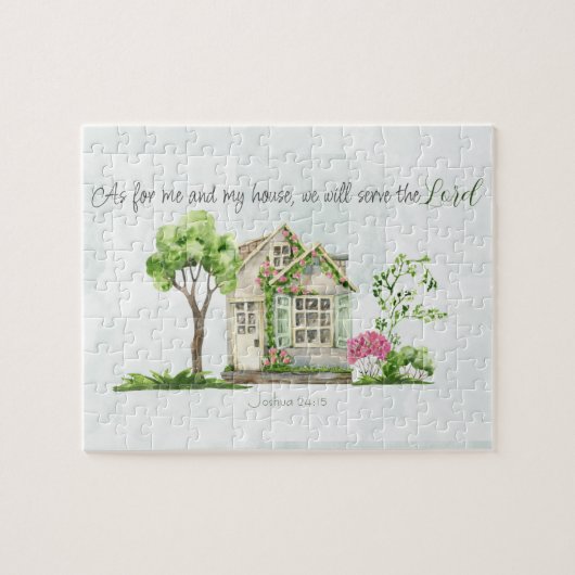 Wat mij en mijn Parlement betreft, Bijbel Verse Wa Legpuzzel (Horizontaal)