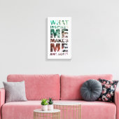 Wat mij inspireert maakt me Geweldige 2 Canvas Afdruk (Insitu (Woonkamer))