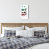 Wat mij inspireert maakt me Geweldige 2 Canvas Afdruk (Insitu (Slaapkamer))