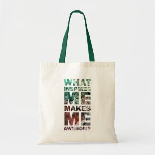 Wat mij inspireert maakt me Geweldige 2 Tote Bag