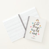Wat mijn Kind zei Notitieboek (Binnen)