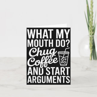 Wat Mijn Mond Doet Slikken Koffie En Beginnen Ruzi Kaart