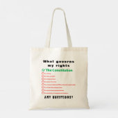 Wat mijn rechten regelt - De Grondwet Tote Bag (Achterkant)