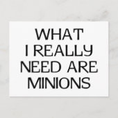 Wat minionen briefkaart (Voorkant)