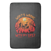 Wat Mis Is Leven Halloween Zwarte Katten Zombies G Badmat (Voorkant Verticaal)